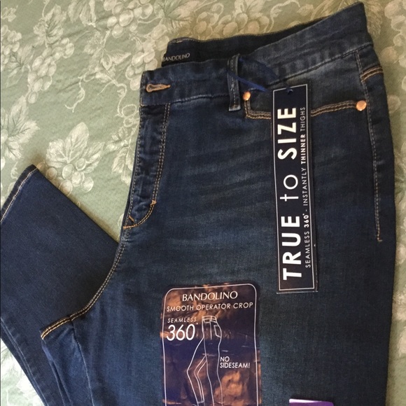 Crop. Bandolino Smooth Operator Crop Jeans - Picture 7 of 7